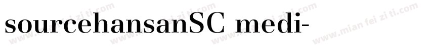 sourcehansanSC medi字体转换
